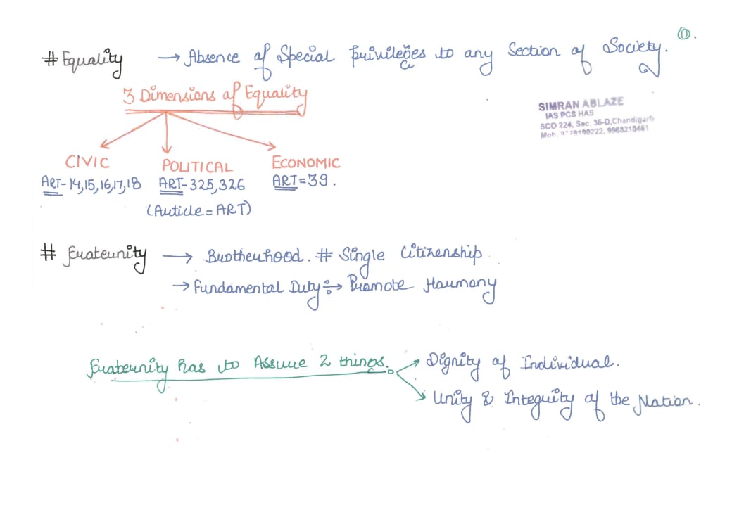 Dimensions Of Equality